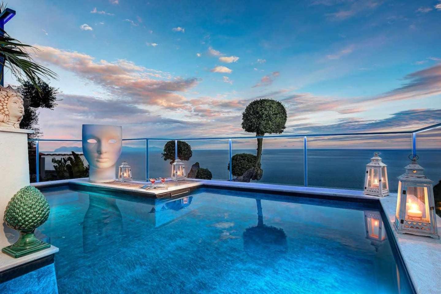 Villa Islamorada Pool And Sea View Massa Lubrense Eksteriør billede